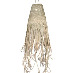 Naturalny Abażur Pleciony z Doum – 20x15 cm