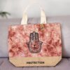 Naturalna Torba - Terakotowy Stonewash - Hamsa - Ochrona - obrazek 3