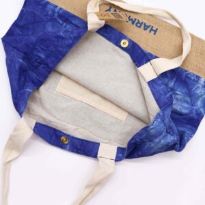 Naturalna Torba – Niebieski Stonewash – Mandala – Harmonia