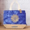 Naturalna Torba - Niebieski Stonewash - Mandala - Harmonia - obrazek 3