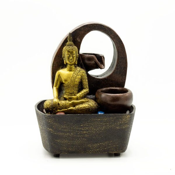 Fontanna Stołowa – 21,5 cm – Złoty Budda i Dzbanki