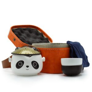 Zestaw Herbaciany Kung Fu Panda – Dwie Filiżanki – Zestaw Podróżny