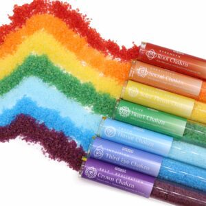 Zestaw Soli do Kąpieli Czakr – 7 fiolek