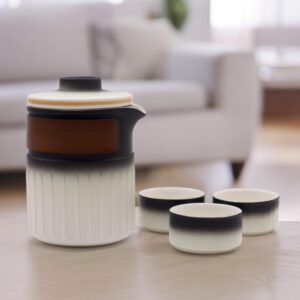 Zestaw Herbaciany Ceramiczny – Trzech Przyjaciół – Zestaw Podróżny