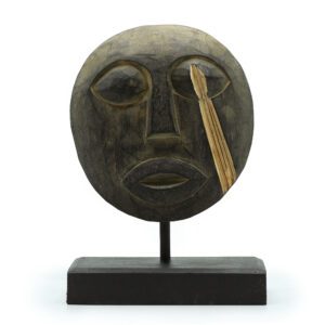 Dekoracyjna Maska Plemienna Timor – Antyczna 27x20 cm