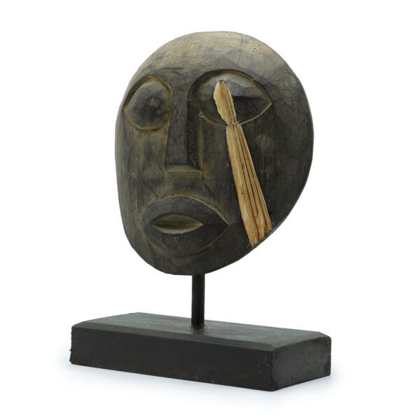 Dekoracyjna Maska Plemienna Timor – Antyczna 27x20 cm - obrazek 2