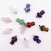 Wisiorki z kamieniami w kształcie grzybów (12 szt.) – 20x15 mm