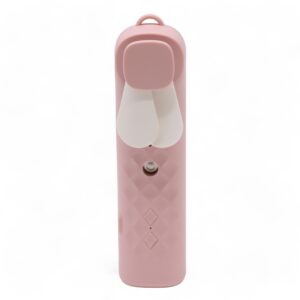 Różowy Wentylator do Twarzy z Nano Mgiełką – USB ładowany