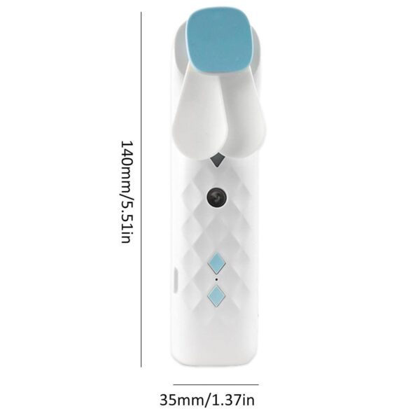 Biały Wentylator do Twarzy z Nano Mgiełką – USB ładowany - obrazek 4