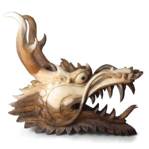Rzeźba Smoczej Głowy w Naturalnych Rozmiarach – 30 cm