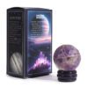 Planeta z Ametystu na Podstawce z Soli Złocistej – 40 mm