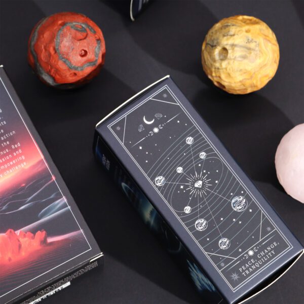 Planeta z Jadeitu Żółtego na Podstawce z Soli Złocistej – 40 mm - obrazek 8