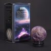 Planeta z Ametystu na Podstawce z Soli Złocistej – 40 mm - obrazek 4