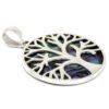 Wisiorek Srebrny Drzewo Życia 30 mm – Abalone - obrazek 3