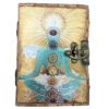 Skórzany Notes "Budda Siedem Czakr" z Deklowanym Brzegiem 7x5" - obrazek 2