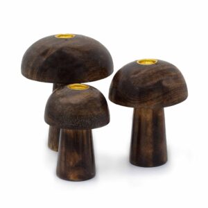 Zestaw 3 Grzybków na Kadzidełka Stożkowe (10 cm, 9 cm, 8 cm)