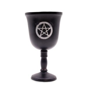 Żelazny Kielich Rytualny – Pentagram – 20x11 cm