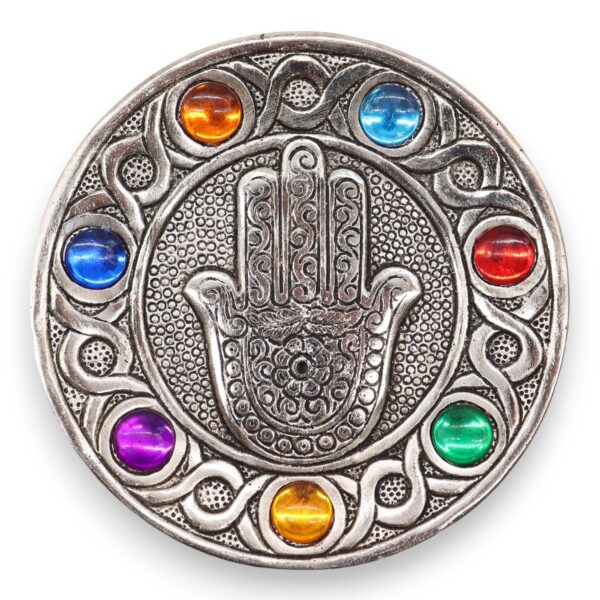 Podstawka na Kadzidła – Hamsa 7 Czakr 11,5 cm