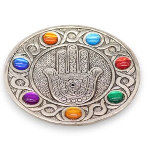 Podstawka na Kadzidła – Hamsa 7 Czakr 11,5 cm