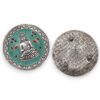 Podstawka Dekoracyjna Buddha Zielona 10 cm - obrazek 2