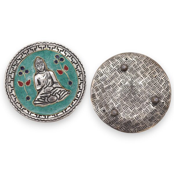 Podstawka Dekoracyjna Buddha Zielona 10 cm - obrazek 2