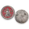 Podstawka Dekoracyjna Buddha Czerwona 10 cm - obrazek 2