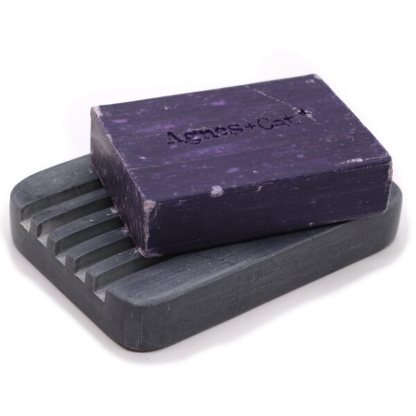 Mydelniczka z Szarego Kamienia Mydlanego 12x8,5cm – Głębokie Rowki - obrazek 5