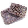 Mydelniczka z Kamienia Mydlanego z Odpływem 11x8cm – Klasyczna Kwadratowa - obrazek 3