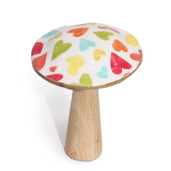 Średni Grzybek – 15 cm – Pastelowe Serca