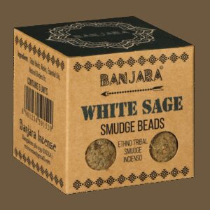 Koraliki Banjara Smudge – Biała Szałwia