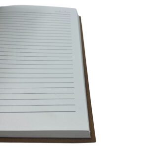 Czarny Dziennik - 100 Liniowanych Stron - 20x15 cm