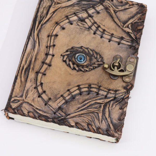 Brązowy Notes z Motywem Oka Proroka - 160 Stron z Deklowanym Brzegiem - 20x15 cm - obrazek 2