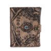 Brązowy Notes z Motywem Oka Proroka - 160 Stron z Deklowanym Brzegiem - 17x12,5 cm