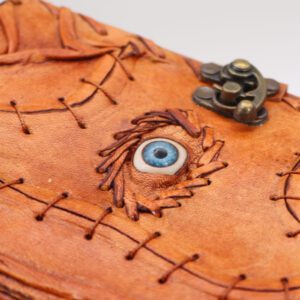 Jasnobrązowy Notes z Motywem Oka Proroka – 160 Stron z Deklowanym Brzegiem – 17×12,5 cm