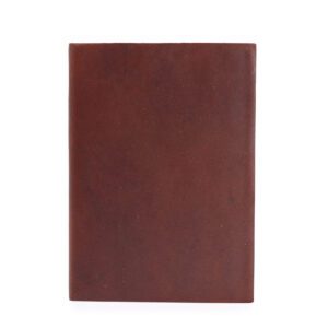 Średni Ciemnobrązowy Dziennik - 100 Liniowanych Stron - 18x13 cm