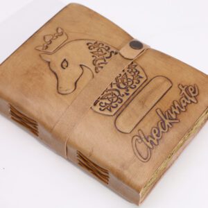 Księga Szachownicy – Jasny Brąz – 200 Stron z Deklowanym Brzegiem – 20×15 cm