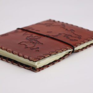 Podróżny Notes z Wiązaniem – Jasny Brąz – 96 Stron – 17×13 cm