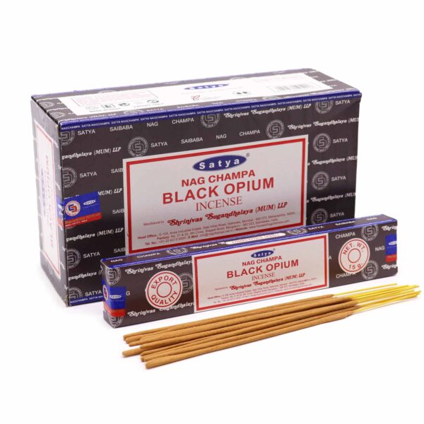 Kadzidła Satya 15g – Czarne Opium - obrazek 3