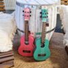 Ręcznie Wykonany Ukulele - Turkusowe Wykończenie (4 struny) - obrazek 2