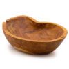 Naturalna Misa na Owoce z Drewna Tekowego o Nieregularnym Kształcie – 31x22x8 cm