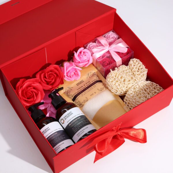 Flat Pack Gift Box - Extra Large  (33x25x12cm) - Red - obrazek 2