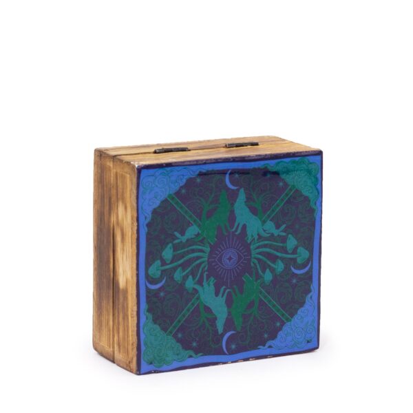 Małe Emaliowane Kwadratowe Pudełko 10x10x4,2 cm - Hop Hare