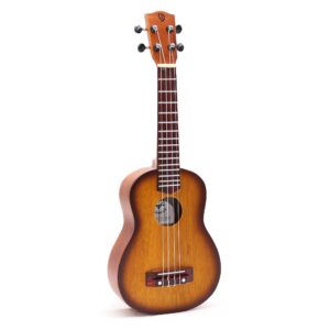 Ręcznie Wykonany Ukulele – Pomarańczowe Wykończenie Sunburst (4 struny)