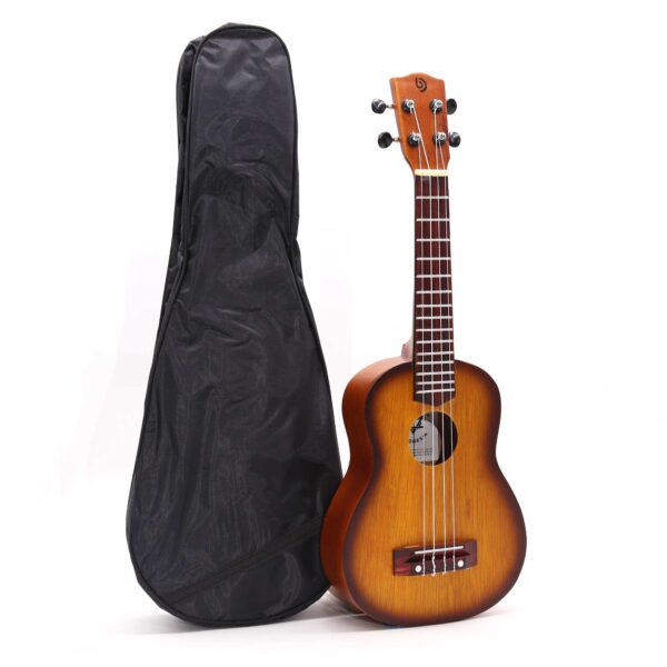 Artisan Made Ukulele - Orange Sunburst Finish (4 String) - obrazek 3