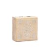 Małe Kwadratowe Pudełko 10x10x4,2 cm - Hamsa Whitewash