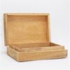 Duże Prostokątne Pudełko 21,5x14x6,3 cm - Twarz Buddy Whitewash - obrazek 2