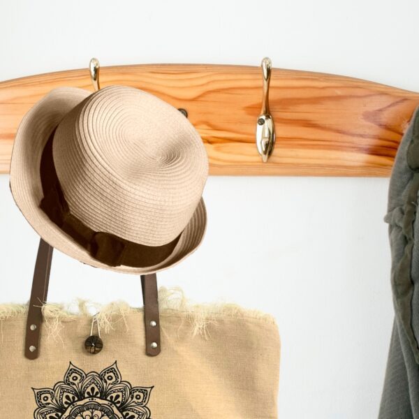 Naturalna Torba na Ramię ze Skórzanym Uchwyt – Mandala