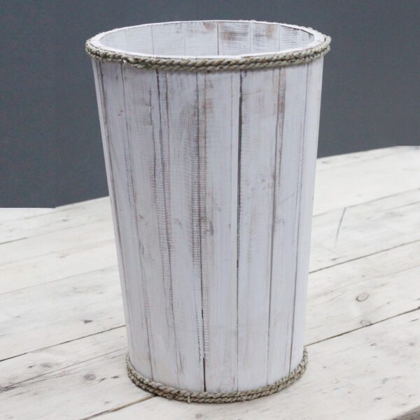 Duża Okrągła Wanna Ekspozycyjna w Stylu Morskim – Bielenie 45x32 cm - obrazek 2