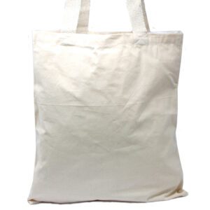 Duża Naturalna Torba Bawełniana 6oz 38x42cm