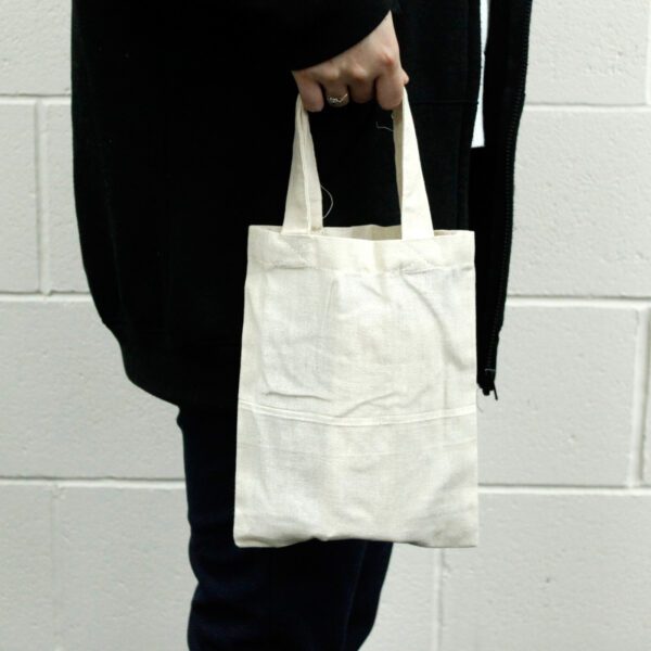 Small Natural 4oz Cotton Bag 25x20cm - obrazek 2
